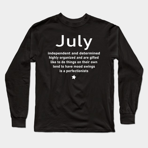 July born personality Long Sleeve T-Shirt by PlusAdore